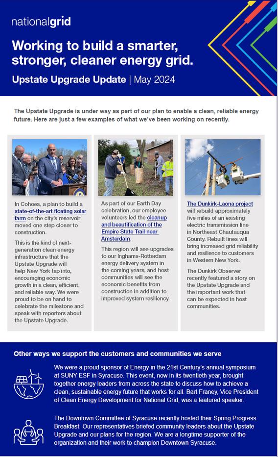 Upstate Upgrade Update 2024-05-15